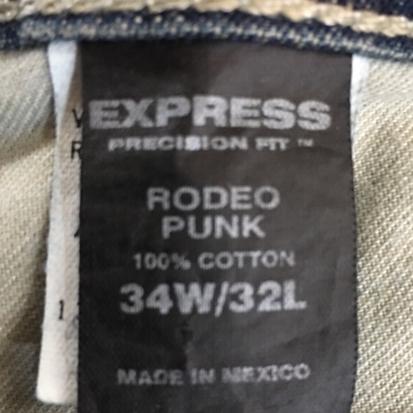 Express Rodeo Punk Men’s Precision Fit All Cotton - Picture 7 of 8
